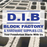 D I B Block Factory & Hardware Supplies logo