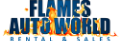 Flames Auto World Rental & Sales logo